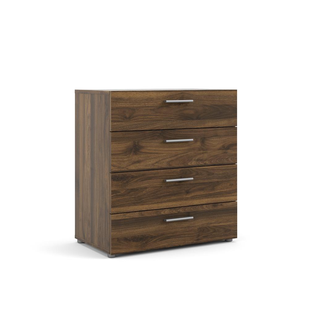 Austin 4 Drawer Chest, Walnut. Picture 1