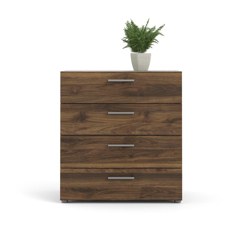 Austin 4 Drawer Chest, Walnut. Picture 3