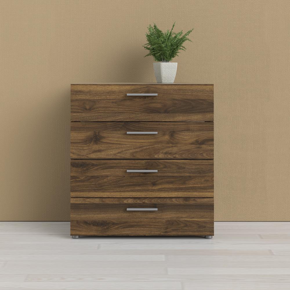 Austin 4 Drawer Chest, Walnut. Picture 4