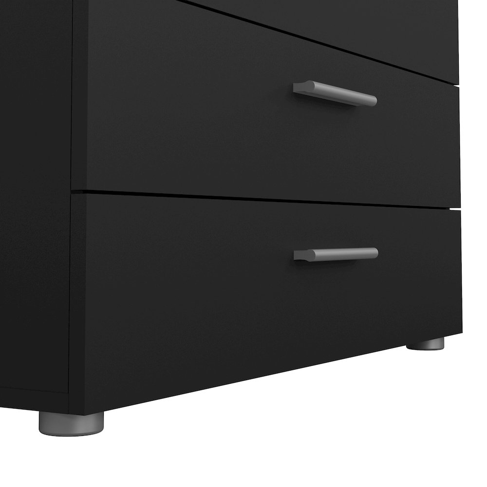 Austin 4 Drawer Chest, Black Matte. Picture 5