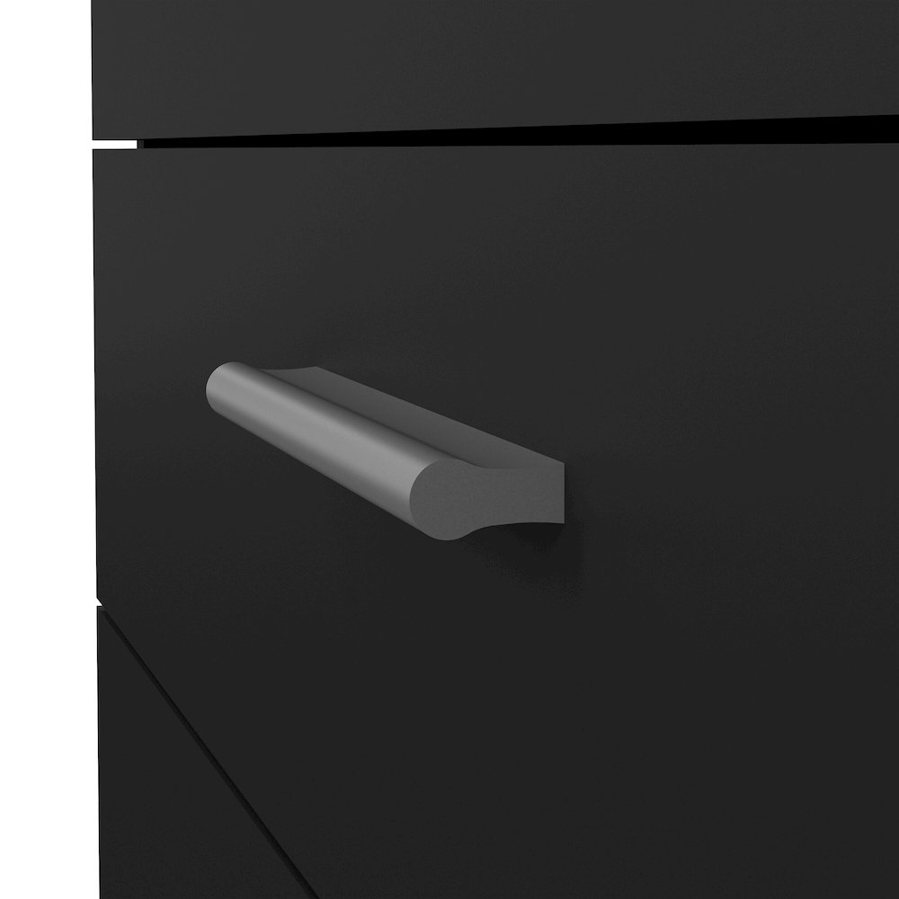 Austin 4 Drawer Chest, Black Matte. Picture 6