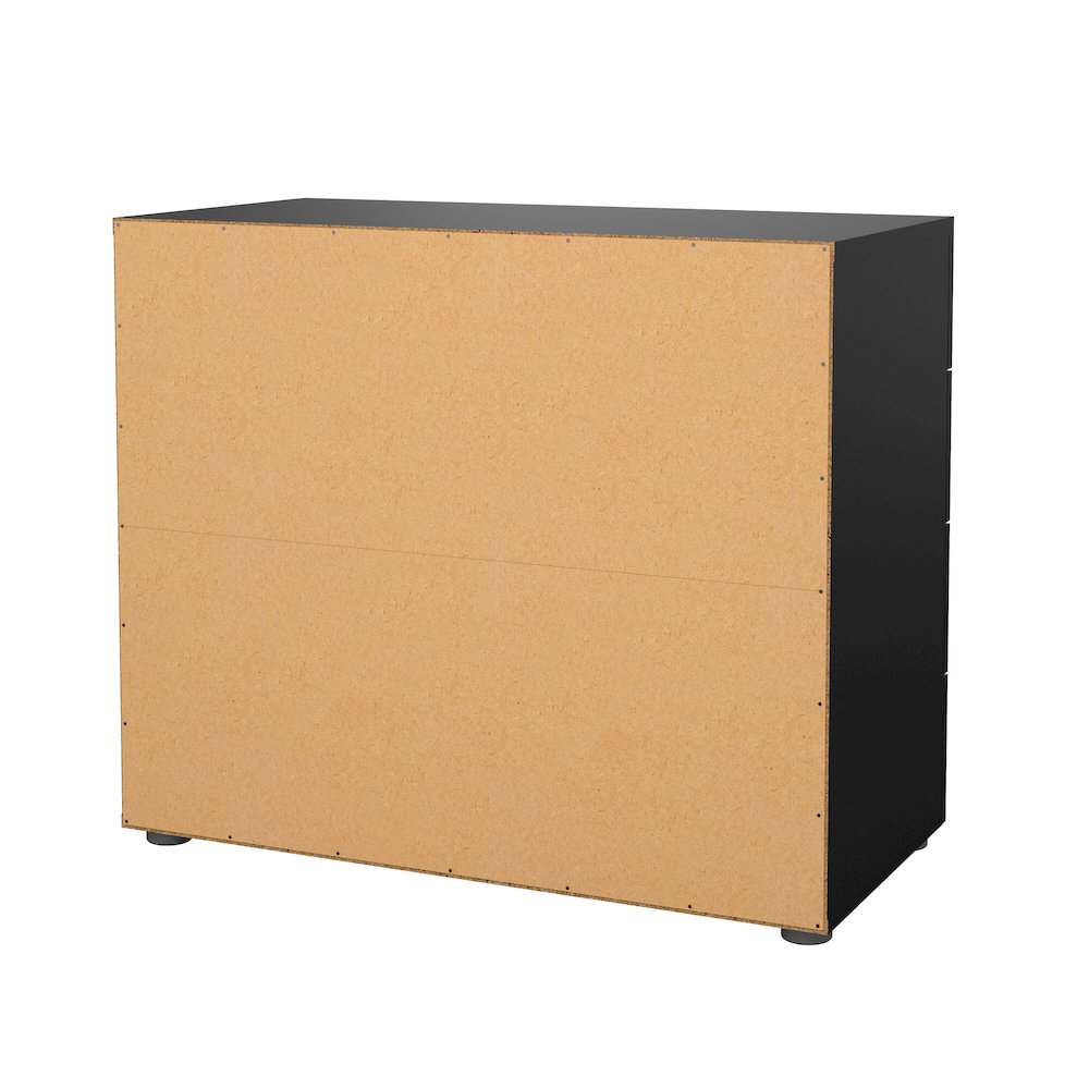 Austin 4 Drawer Chest, Black Matte. Picture 7