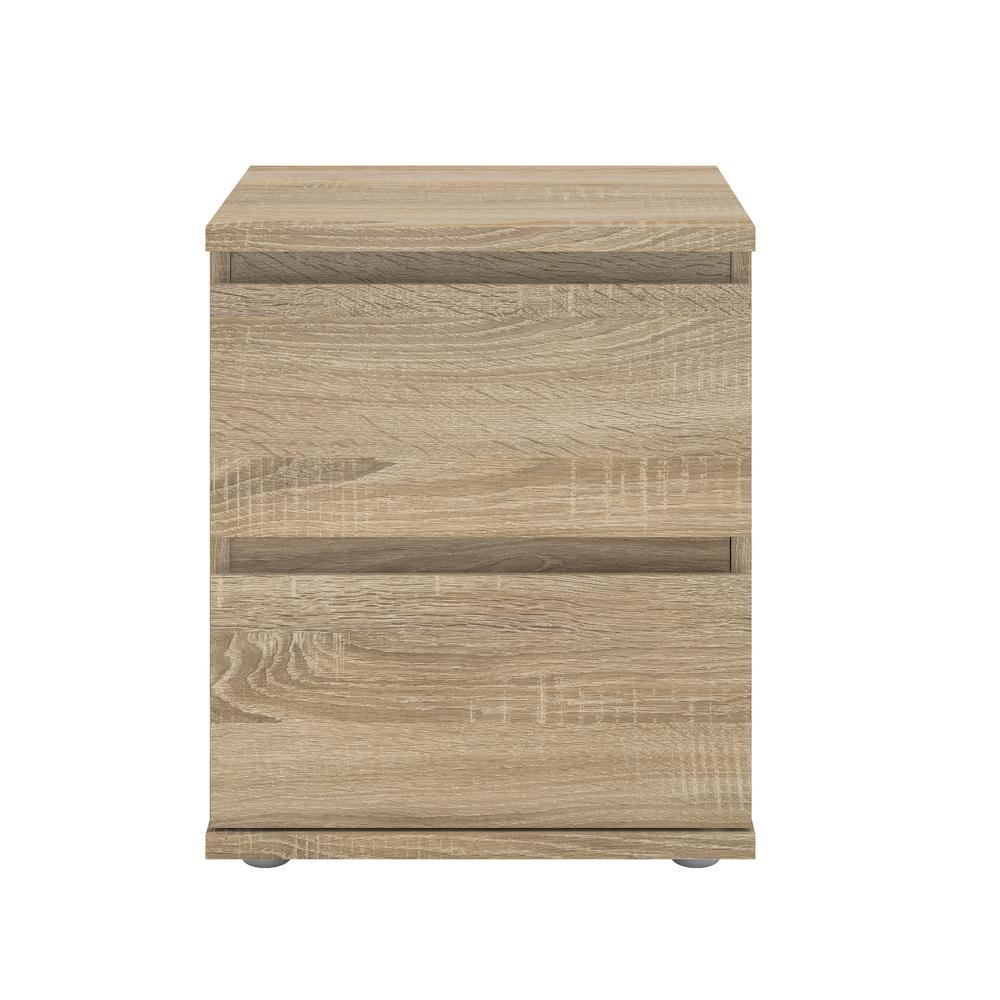 Aurora 2 Drawer Nightstand, Oak Structure. Picture 1