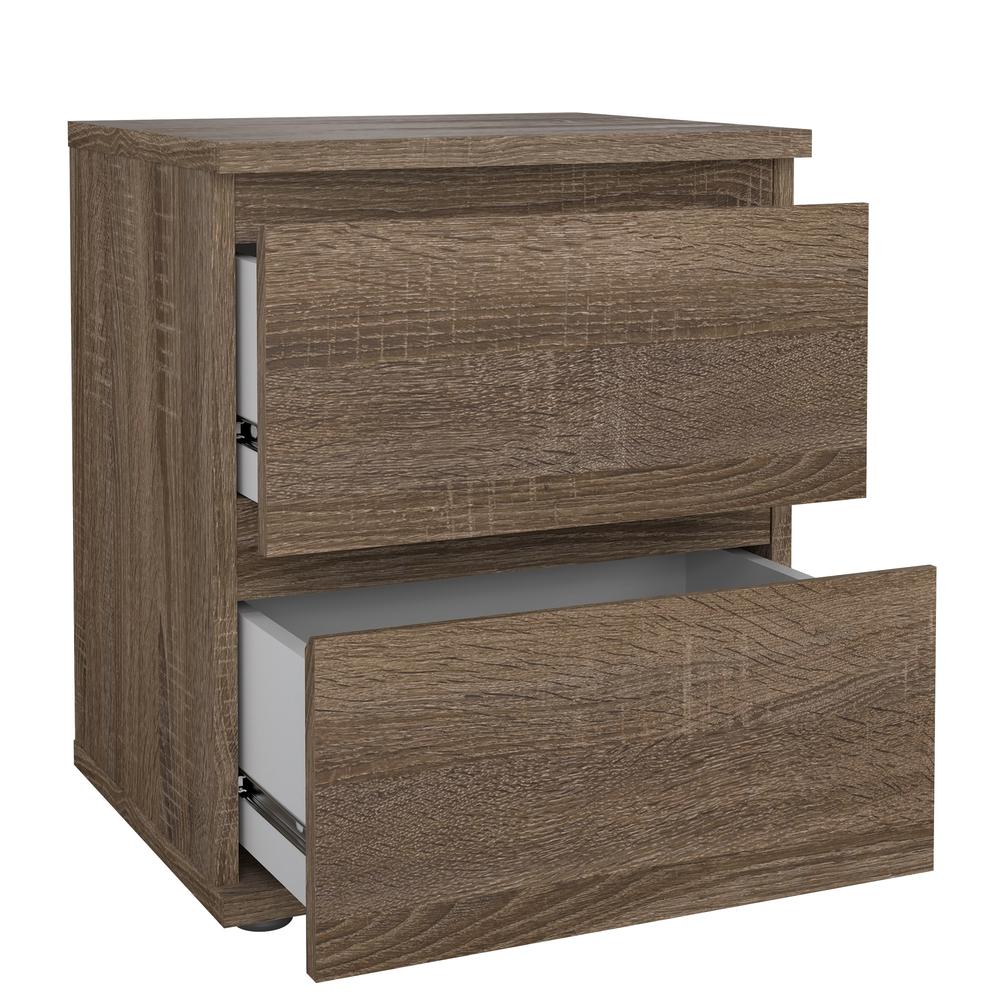 Aurora 2 Drawer Nightstand, Truffle Oak. Picture 5