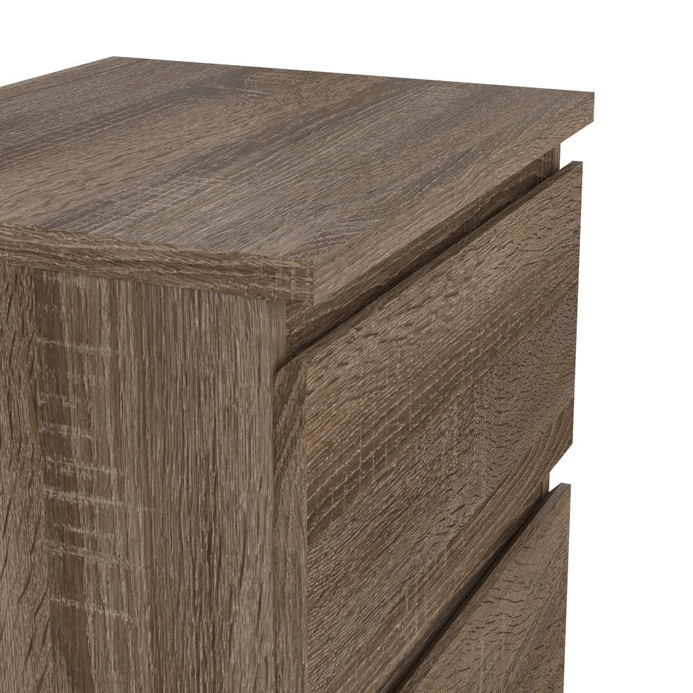 Aurora 2 Drawer Nightstand, Truffle Oak. Picture 6
