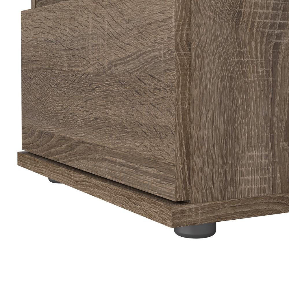 Aurora 2 Drawer Nightstand, Truffle Oak. Picture 7