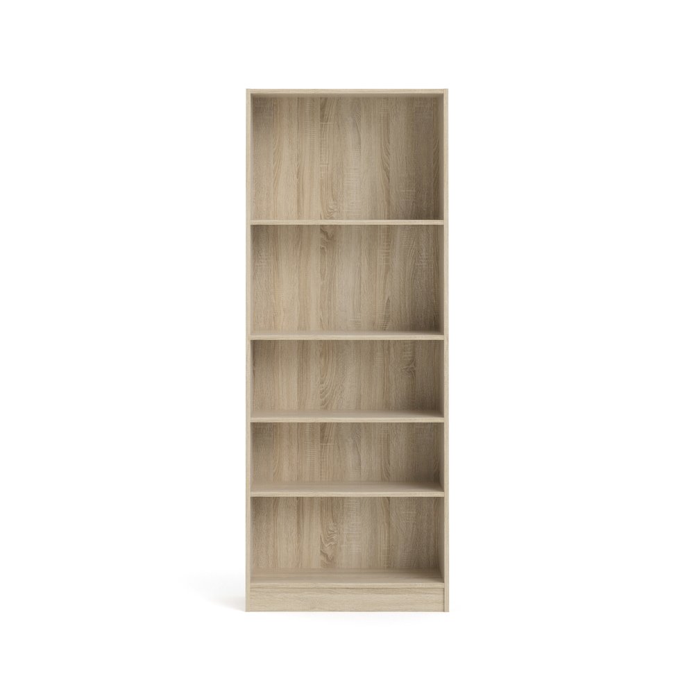 Element Tall Wide 5 Shelf Bookcase, Oak Structure. Picture 2
