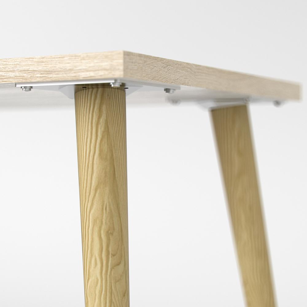 White Small Desk with Shelves - Compact Computer and Study Desk for Offices. Picture 4