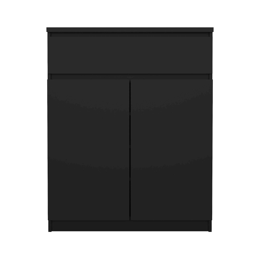 Scottsdale 1 Drawer, 2 Door Sideboard, Black Matte. Picture 3