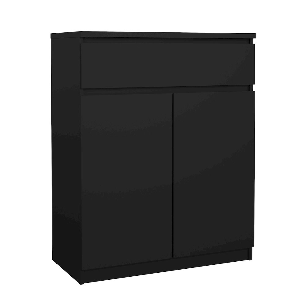 Scottsdale 1 Drawer, 2 Door Sideboard, Black Matte. Picture 2