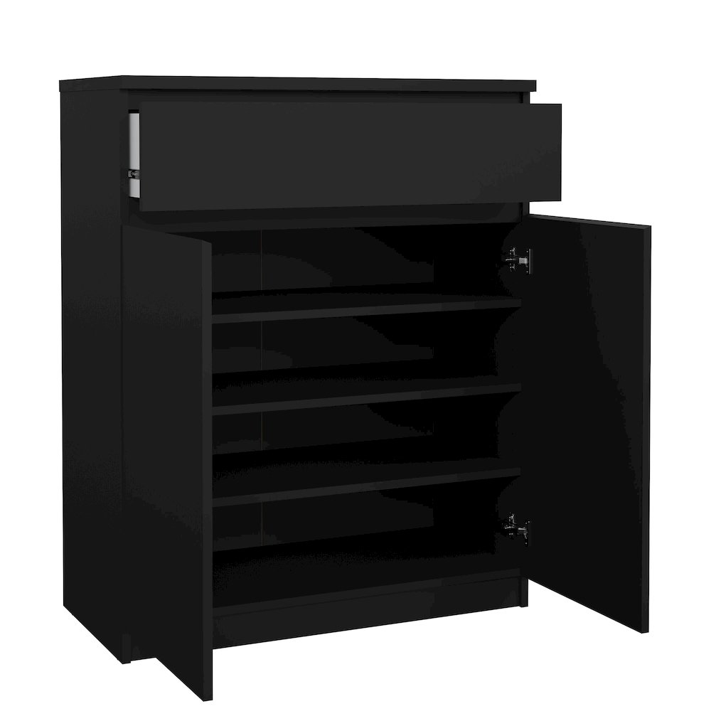 Scottsdale 1 Drawer, 2 Door Sideboard, Black Matte. Picture 4