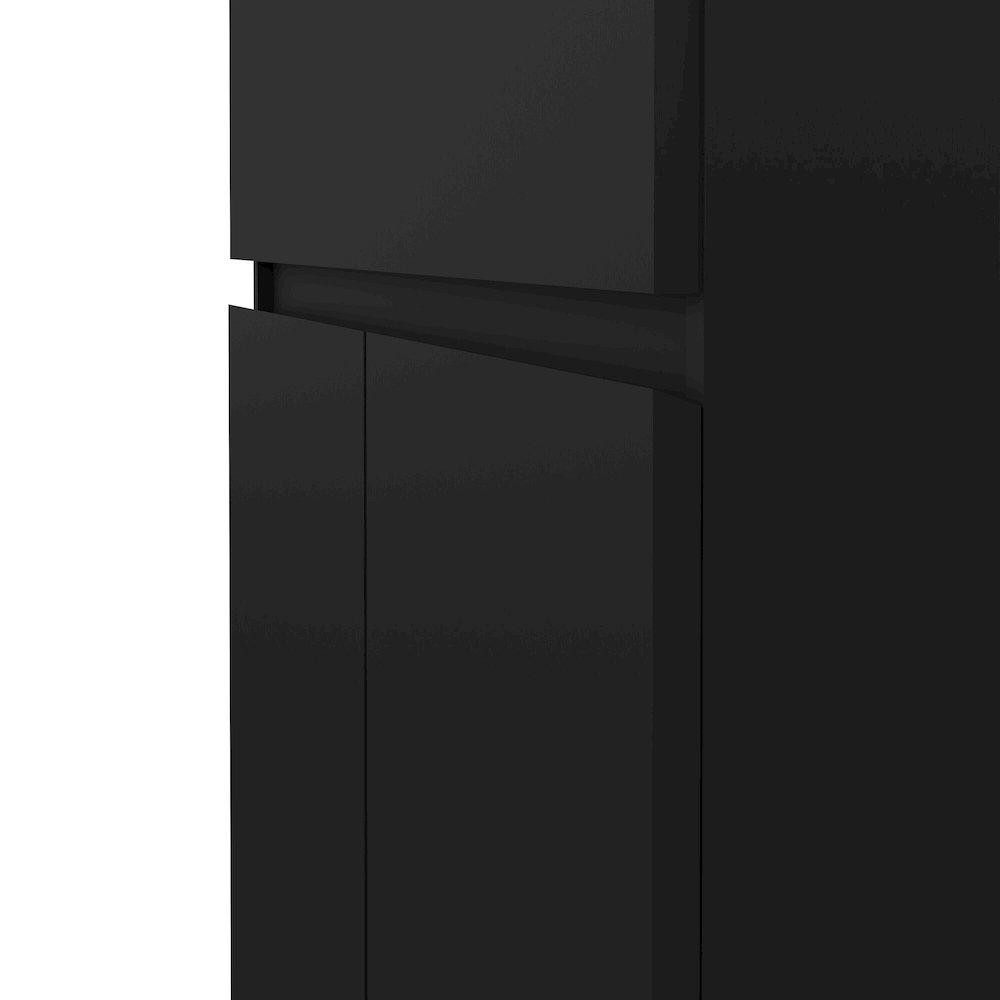 Scottsdale 1 Drawer, 2 Door Sideboard, Black Matte. Picture 6