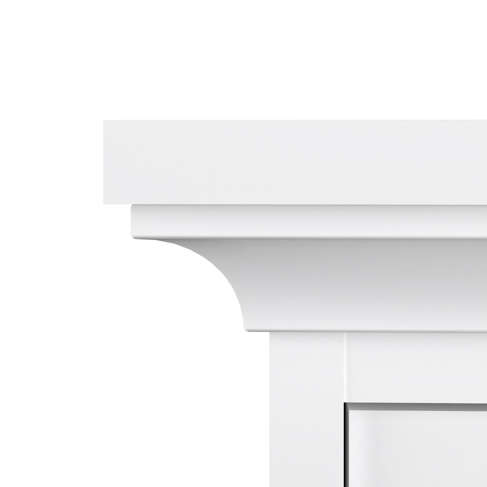 Sonoma 1 Drawer, 1 Door Nightstand, White. Picture 7