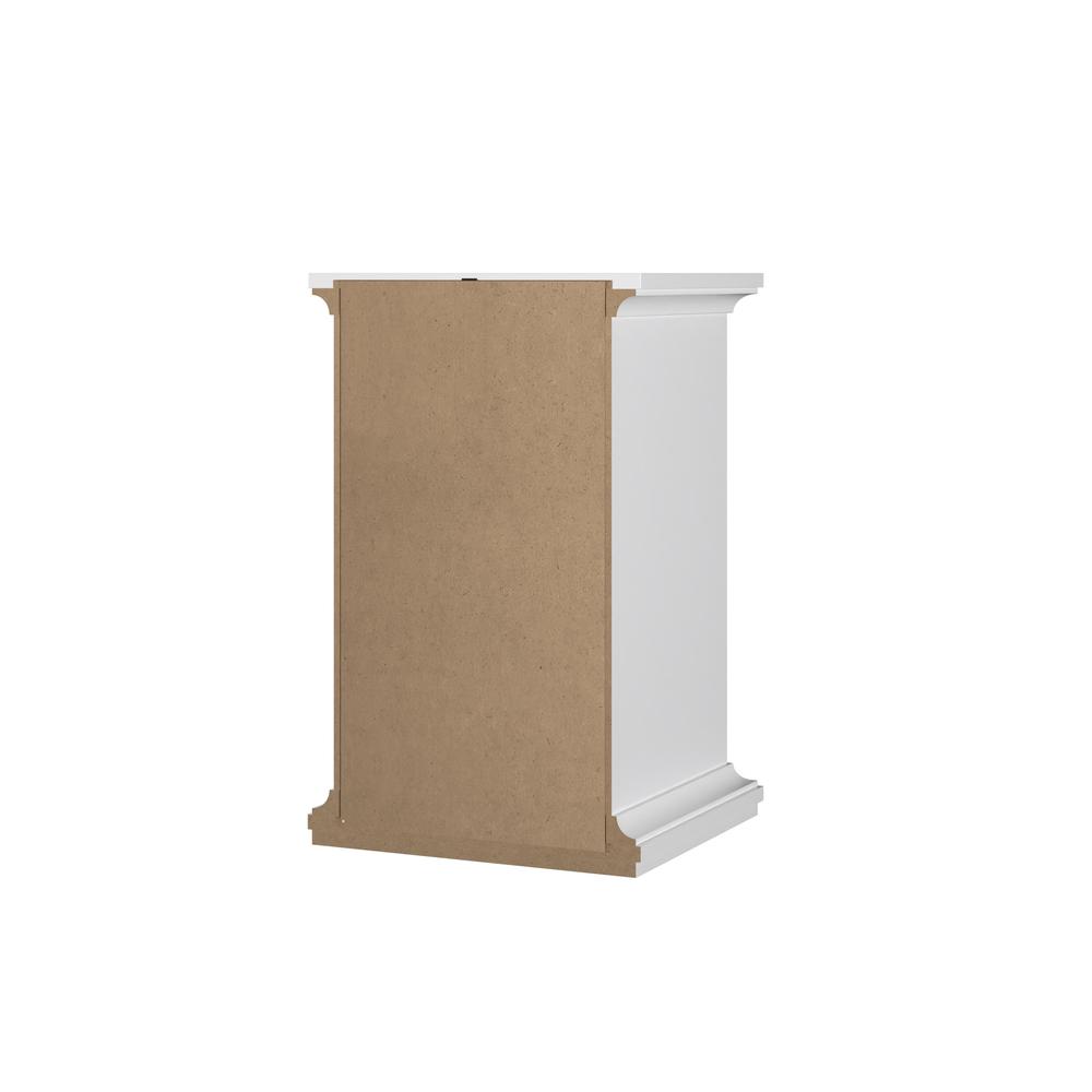 Sonoma 1 Drawer, 1 Door Nightstand, White. Picture 2