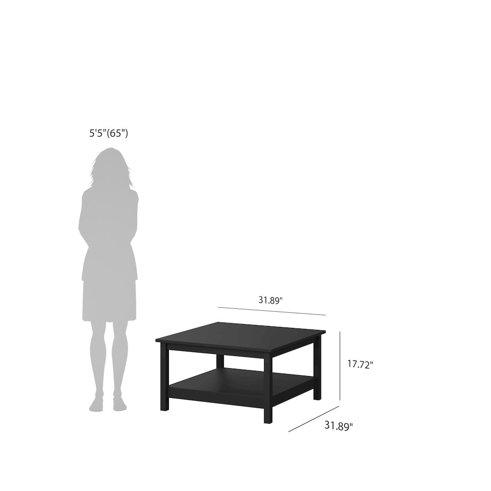 Madrid Coffee Table, Black Matte. Picture 6