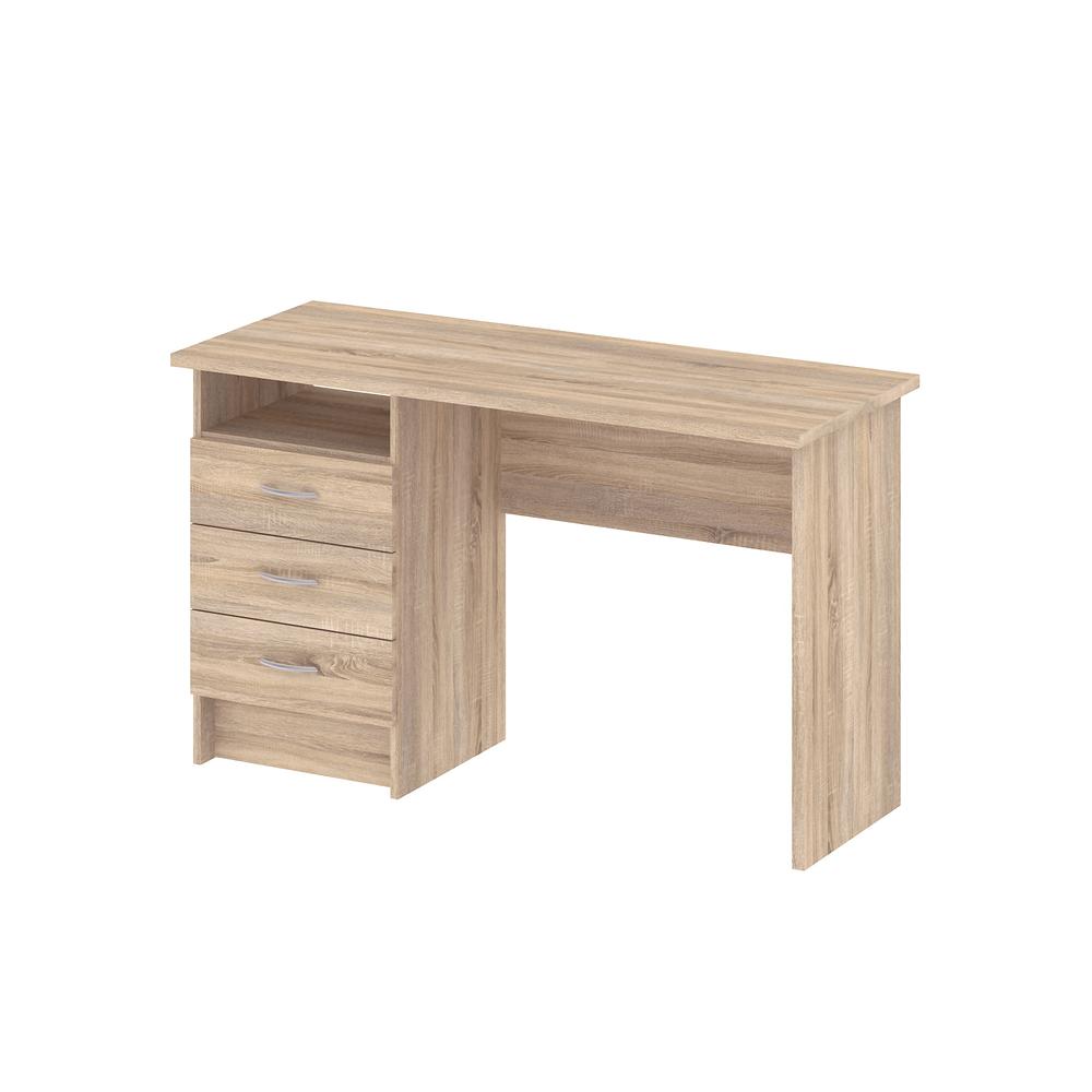 Whitman Desk with 3 Drawers, Oak Structure. Picture 1