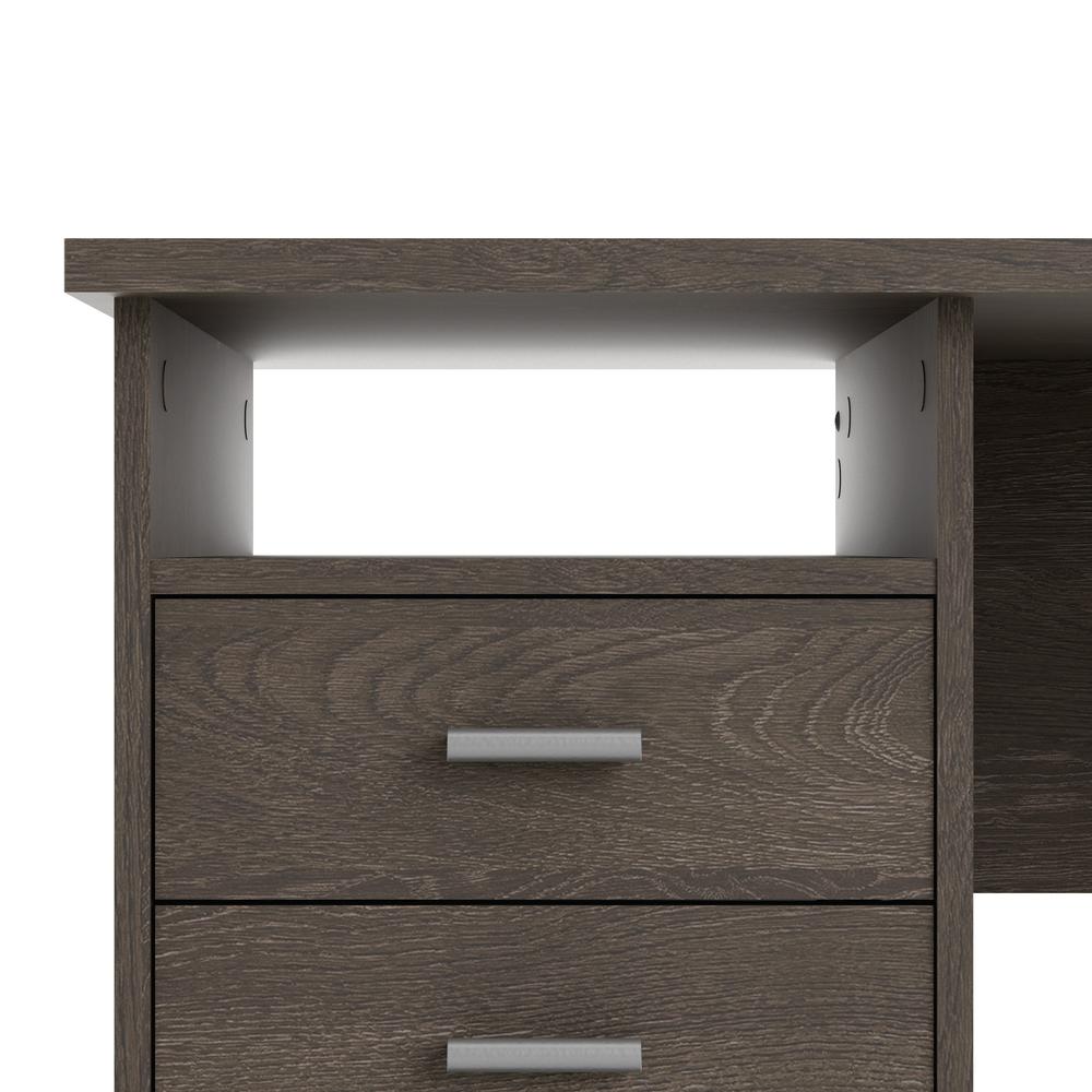 Warner Desk with 4 Drawers, Dark Chocolate. Picture 11