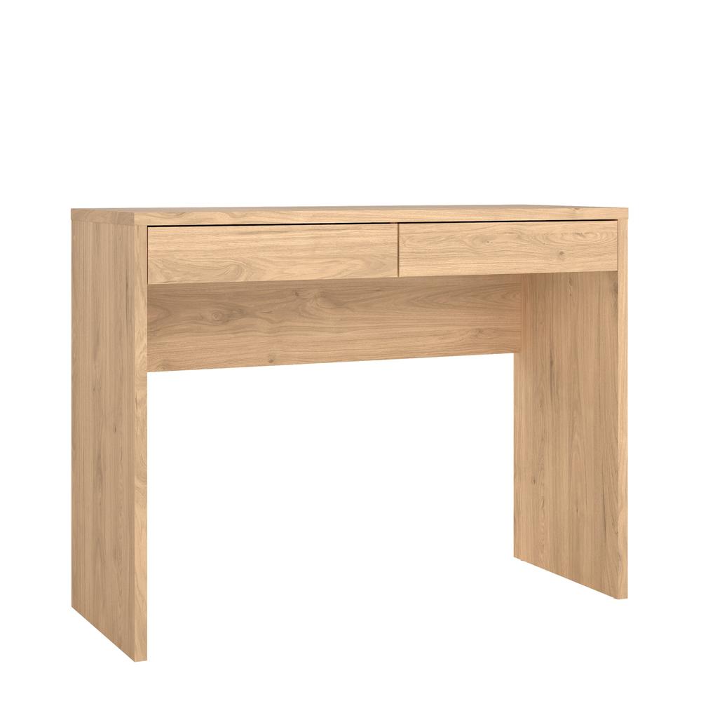 Wilbur Home Office Writing Desk with 2 Storage Drawer, Jackson Hickory. Picture 1