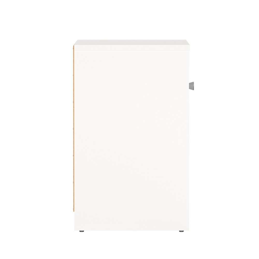 Portland 1 Drawer Nightstand - Set of 2, White. Picture 5