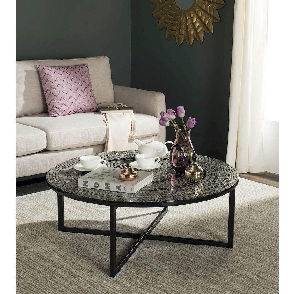 Home Collection Cheyenne Black Coffee Table. Picture 4