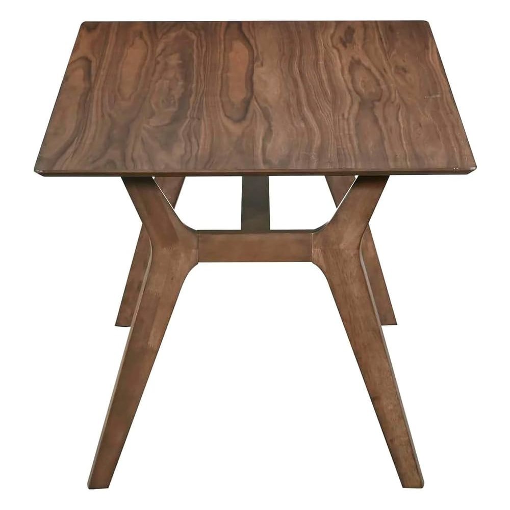 Thea Wood 70" Rectangular Dining Table, Walnut. Picture 3