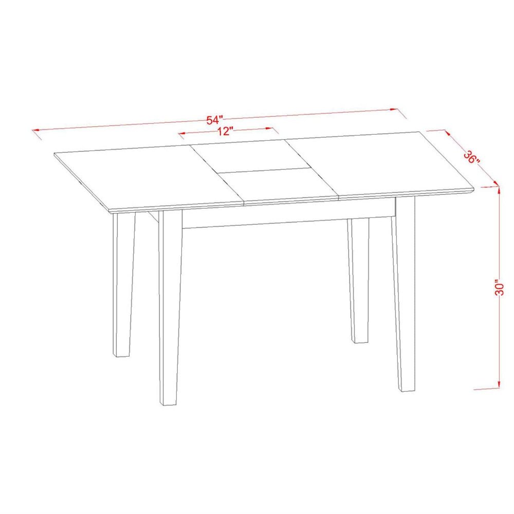 MLNO7-MAH-C 7 Pc small Kitchen Table set-small Dining Tables and 6 Kitchen Chairs. Picture 6