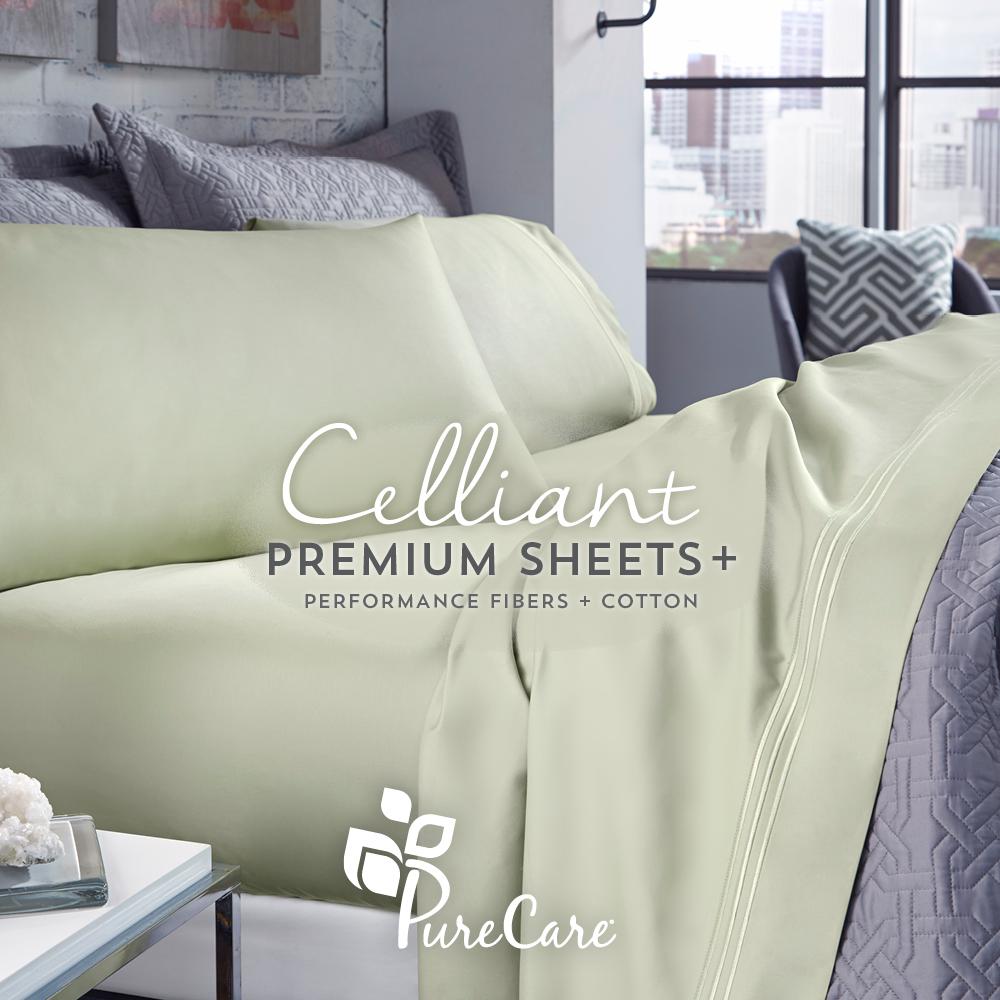 Premium Celliant Sheet Set Split Cal King, Sand. Picture 3