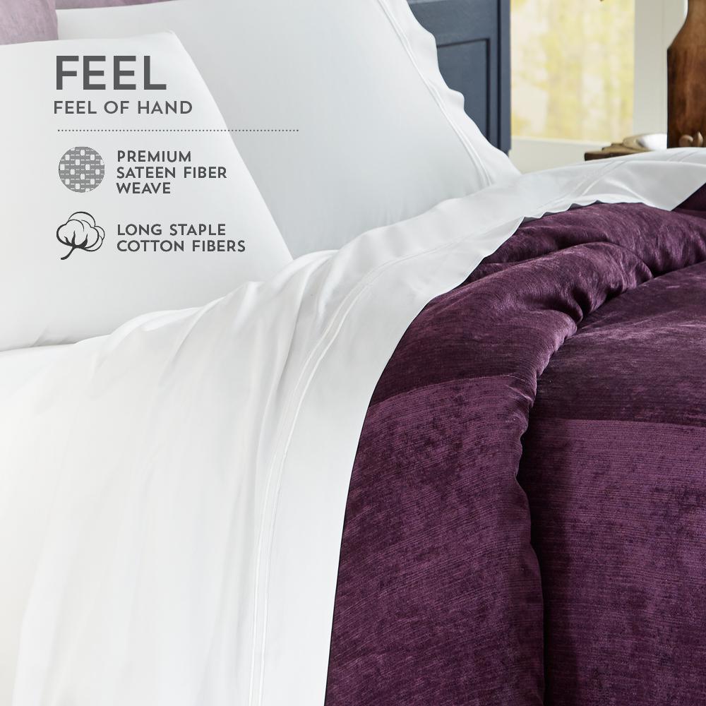 Premium Bamboo Pillowcase Set Queen , Ivory. Picture 4