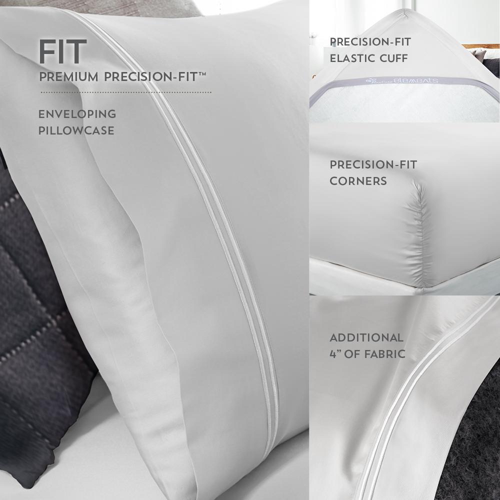 Premium Tencel Sheet Set King, Dove Grey. Picture 3