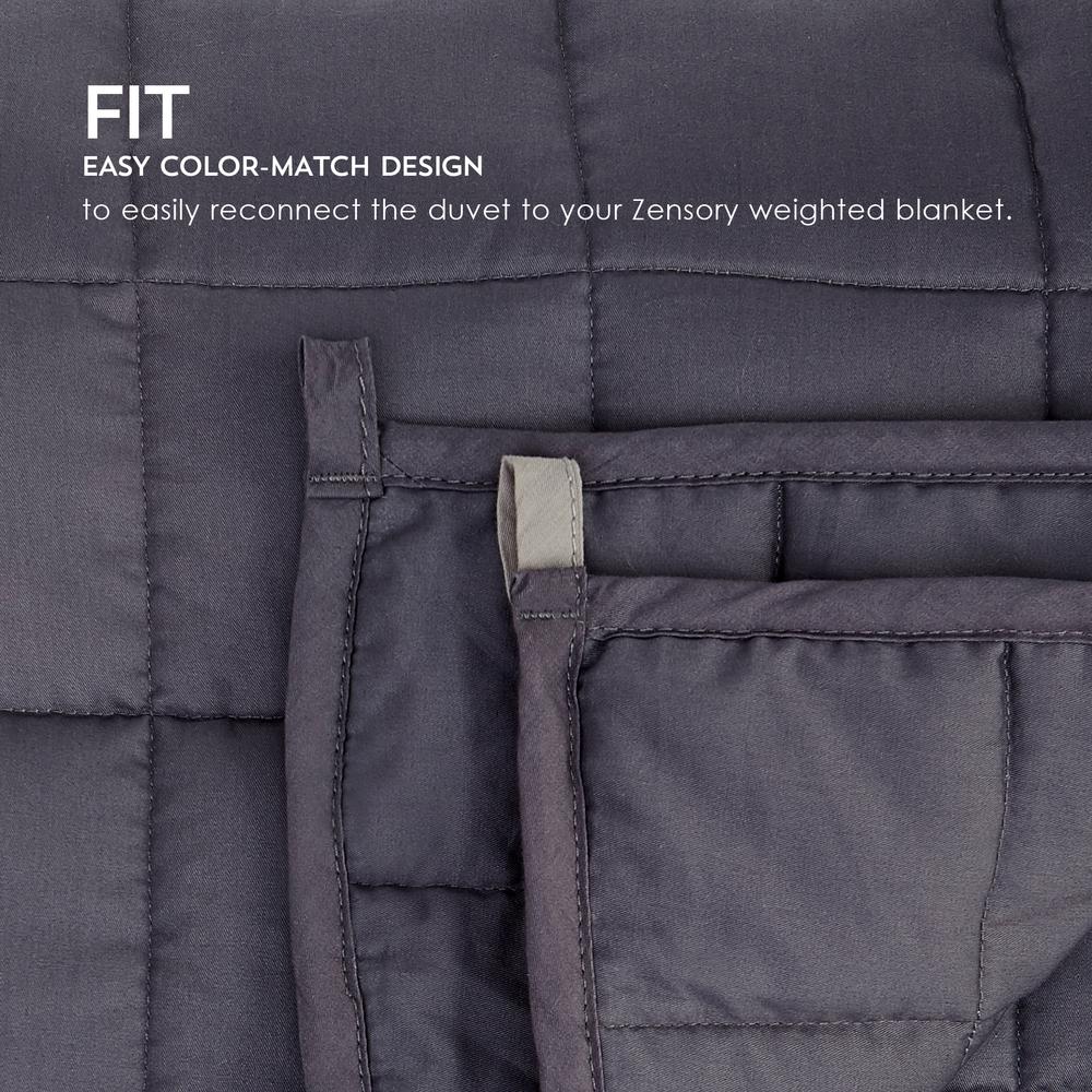 Zensory Duvet Cover - Midnight Blue 48"x72", Midnight Blue. Picture 1