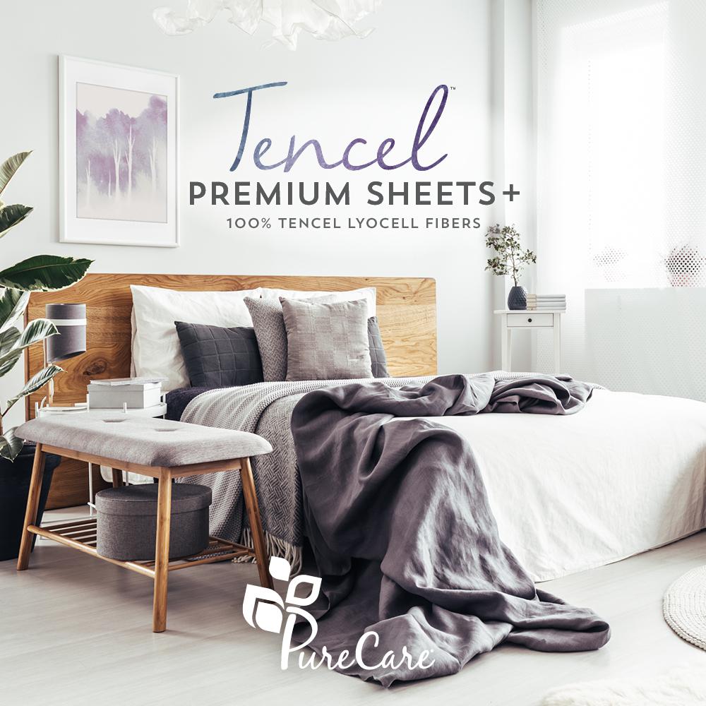 Premium Tencel Sheet Set Twin XL, Dove Grey. Picture 2
