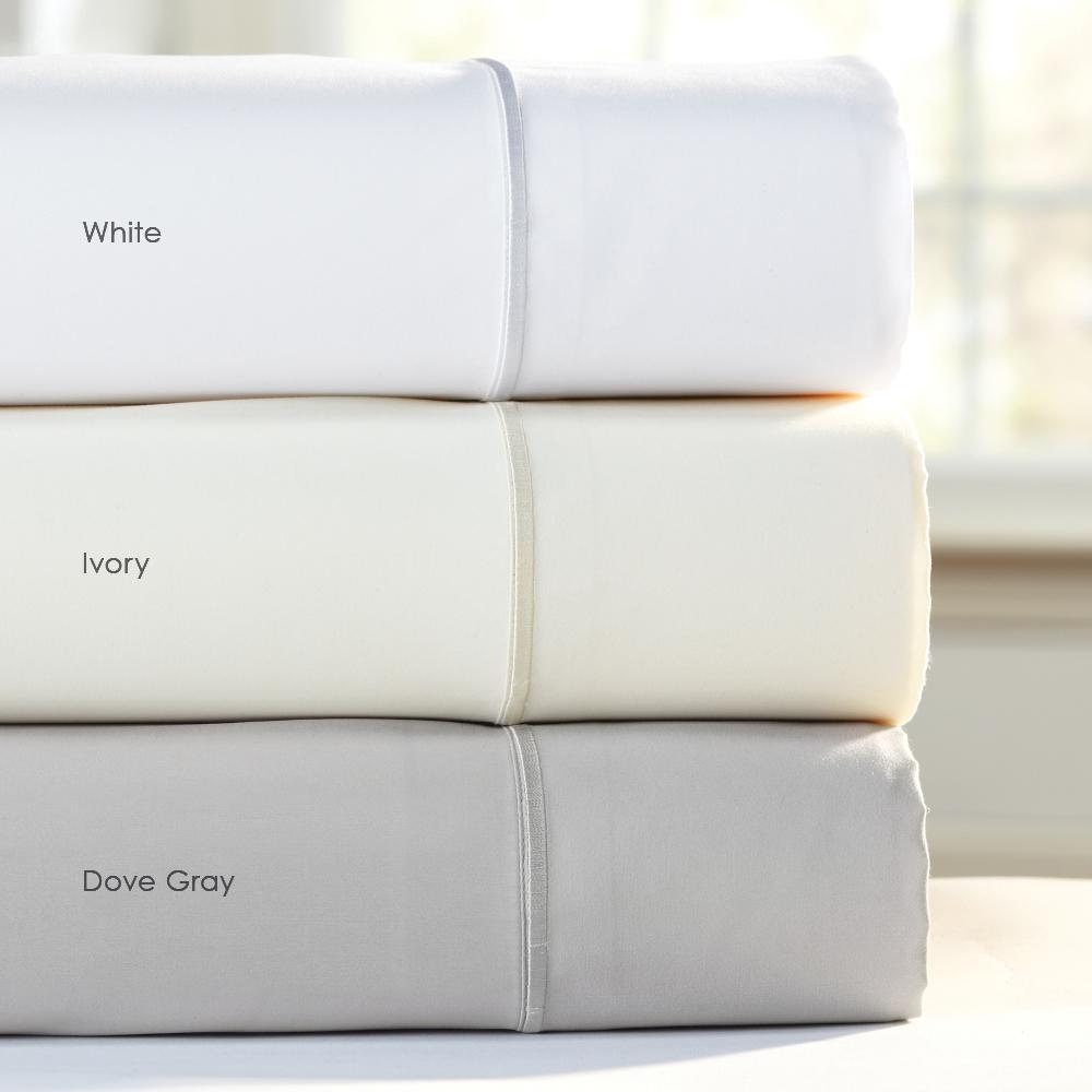Luxury Microfiber Sheet Set Full, White. Picture 1
