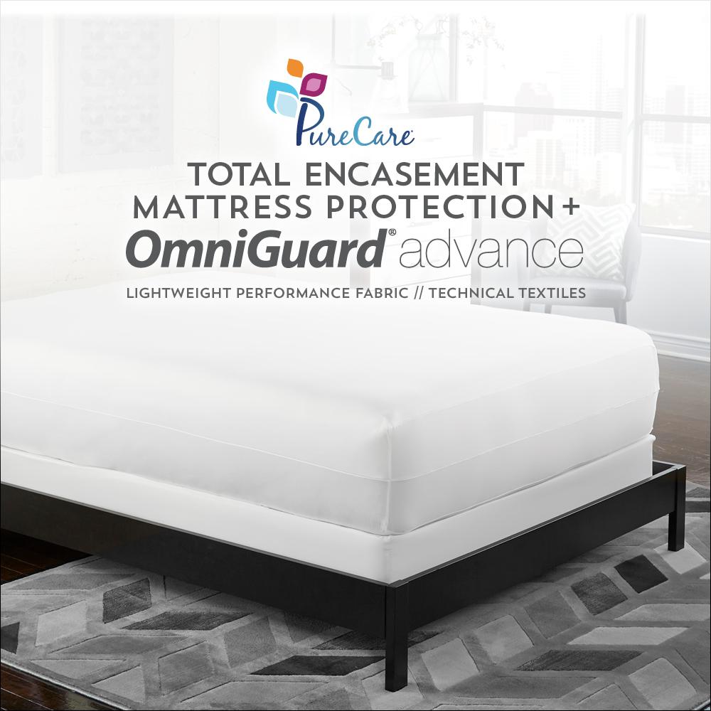 OmniGuard Total Encasement Protector Twin XL, White. Picture 2