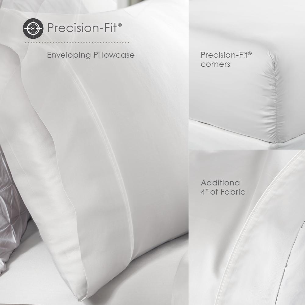 100% Cotton Sheet Set Twin, White. Picture 3