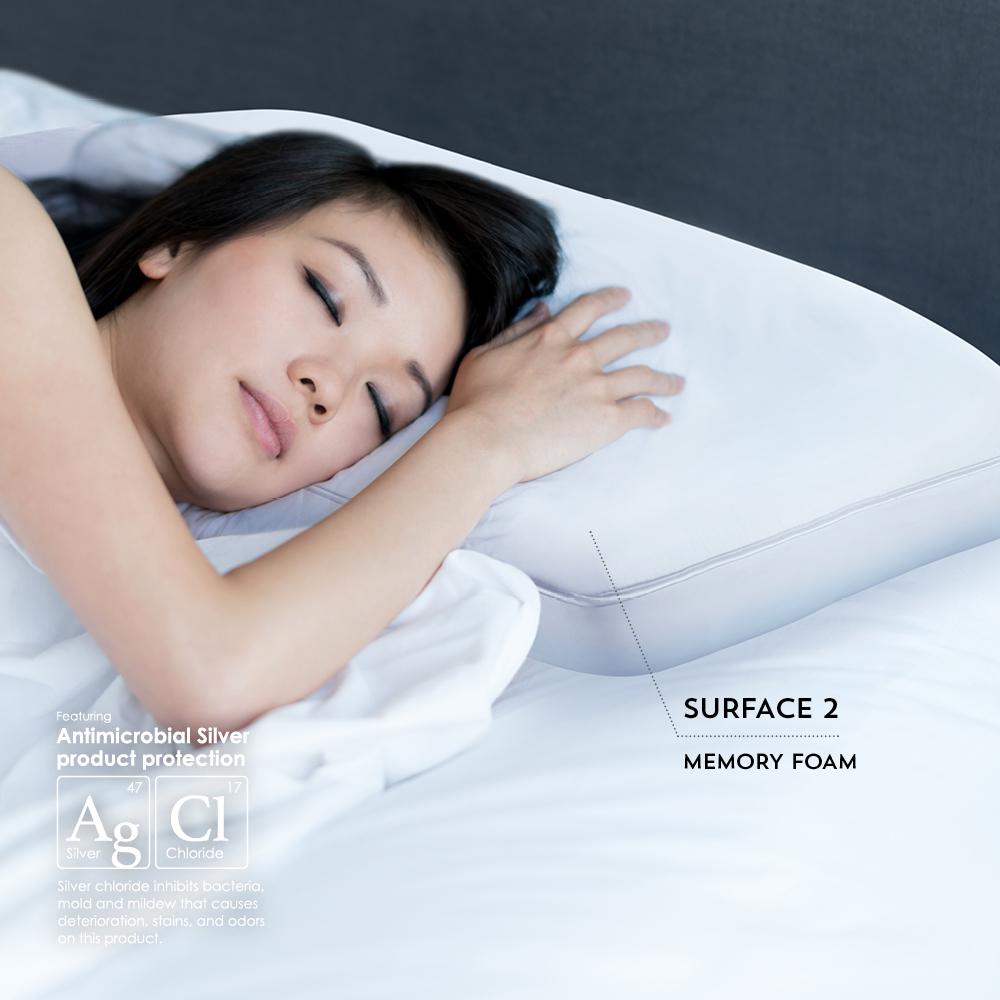 SUB-0° Replenish Pillow Queen, White. Picture 3