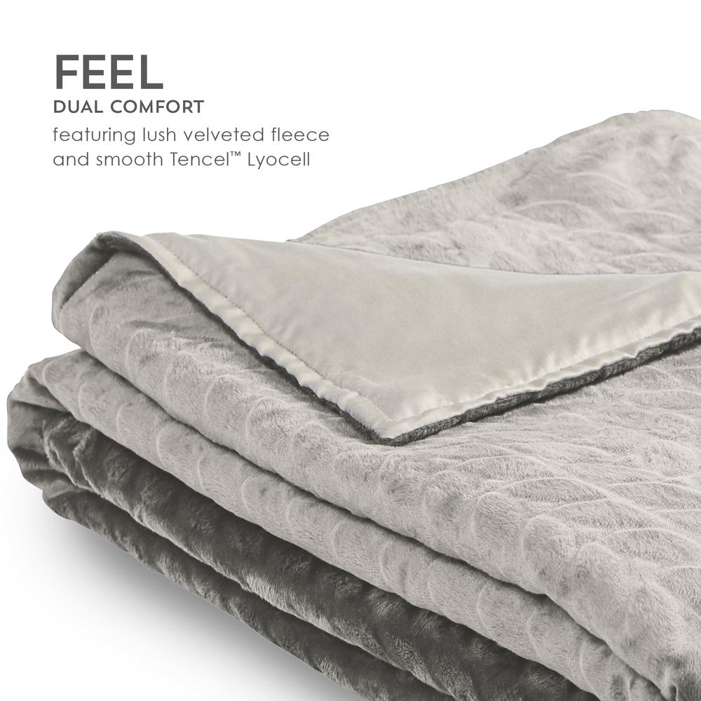 Zensory Duvet Cover - Dove Grey 48"x72", Dove Gray. Picture 3