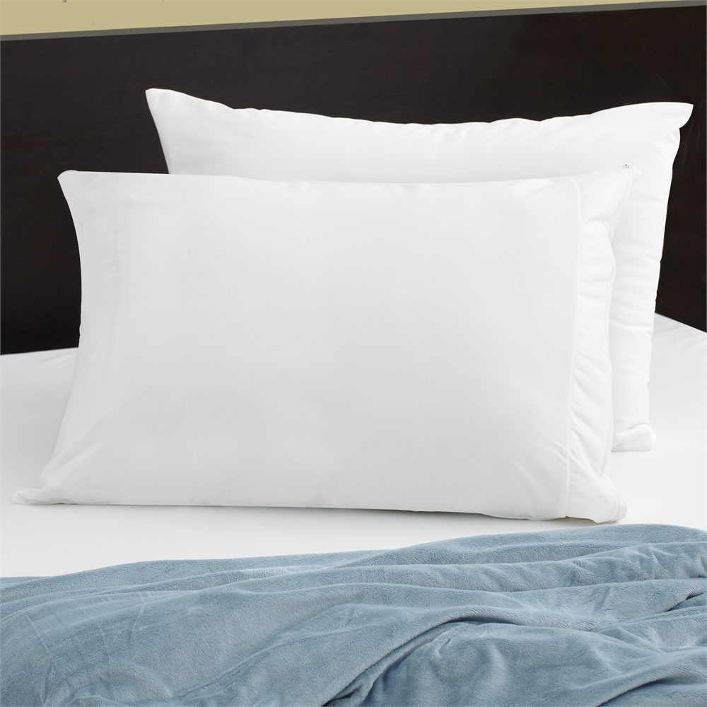 FRíO Pillow Protector Queen, White. Picture 1
