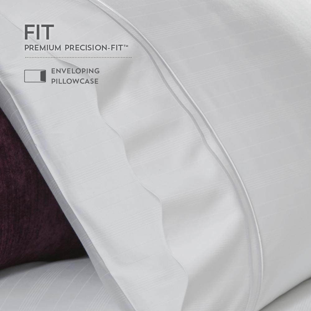 Premium Bamboo Pillowcase Set Queen , Ivory. Picture 3