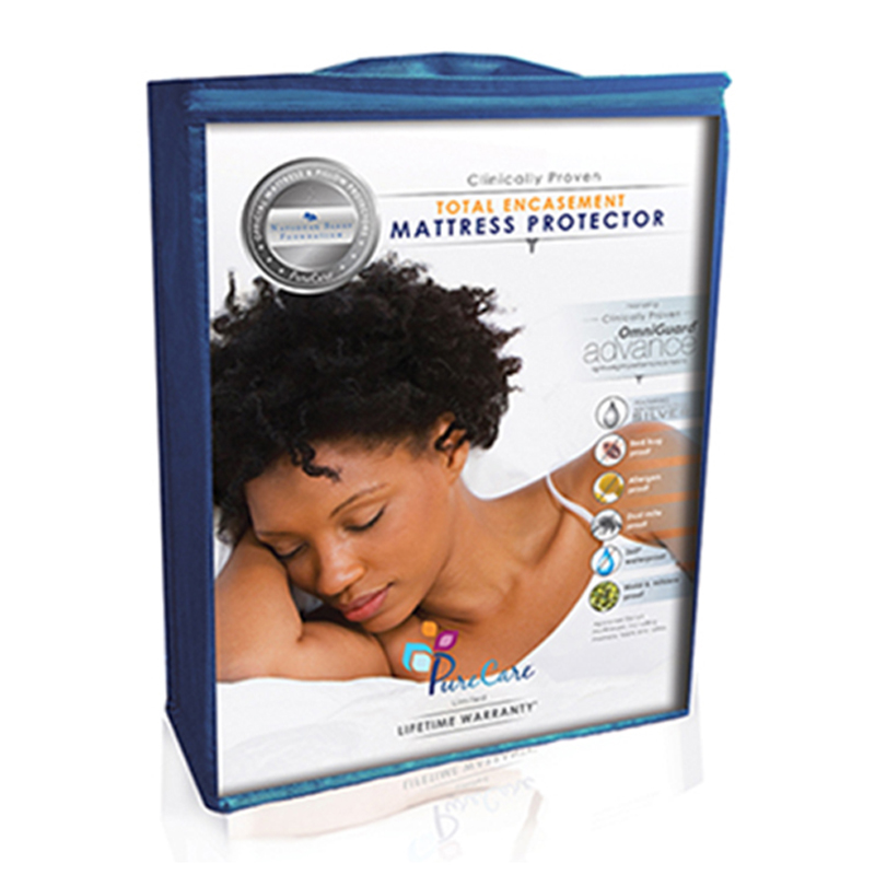 Total Encasement Mattress Protector KING, White. Picture 4