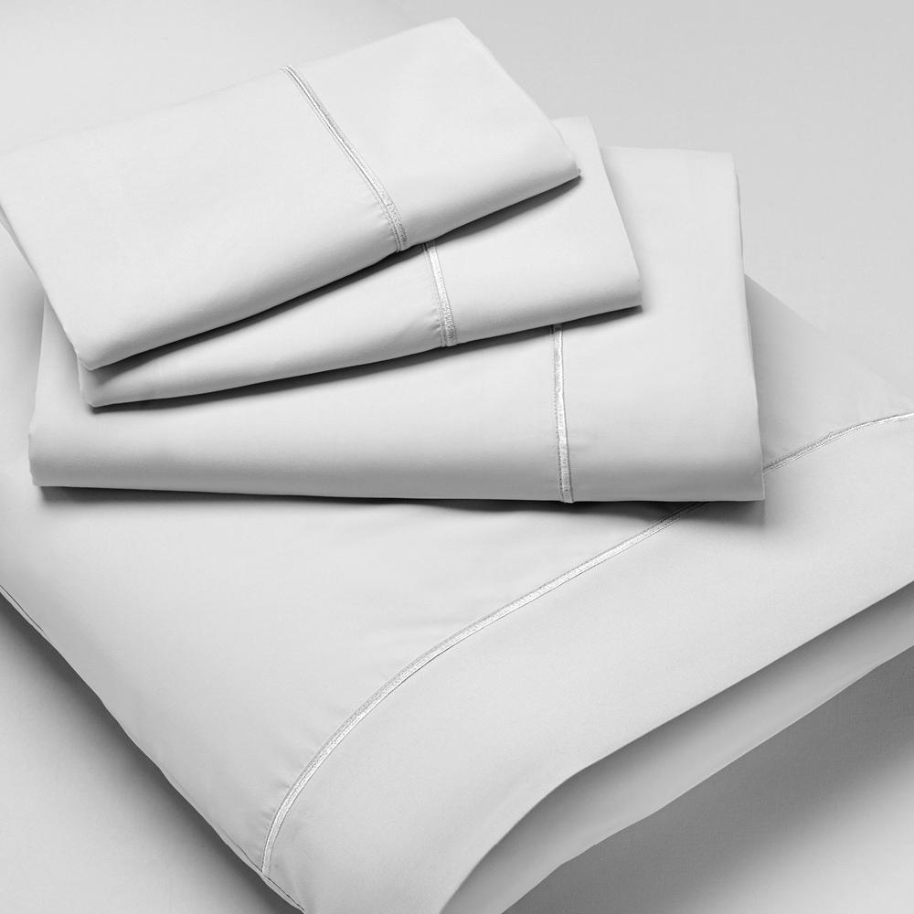 Luxury Microfiber Sheet Set Full, White. Picture 5