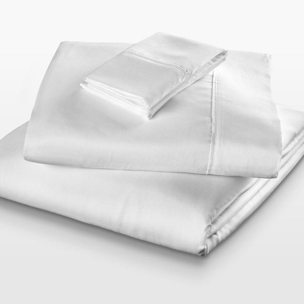 Microfiber Sheet Set Cal King, White. Picture 5