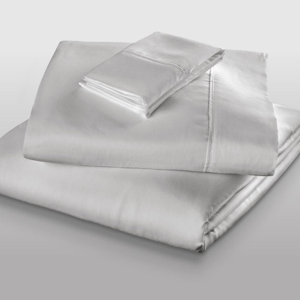 Microfiber Pillowcase Set King, Dove Gray. Picture 5