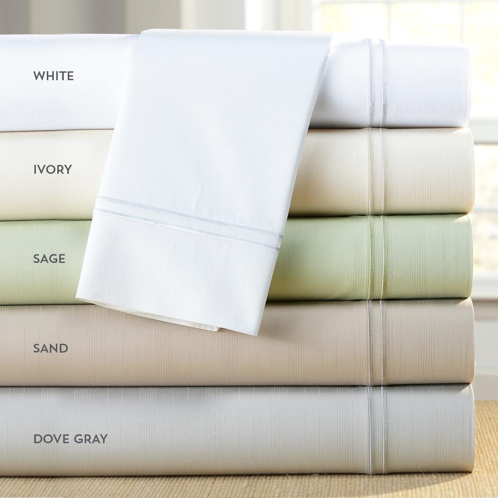 Premium Bamboo Pillowcase Set King, Sand. Picture 1