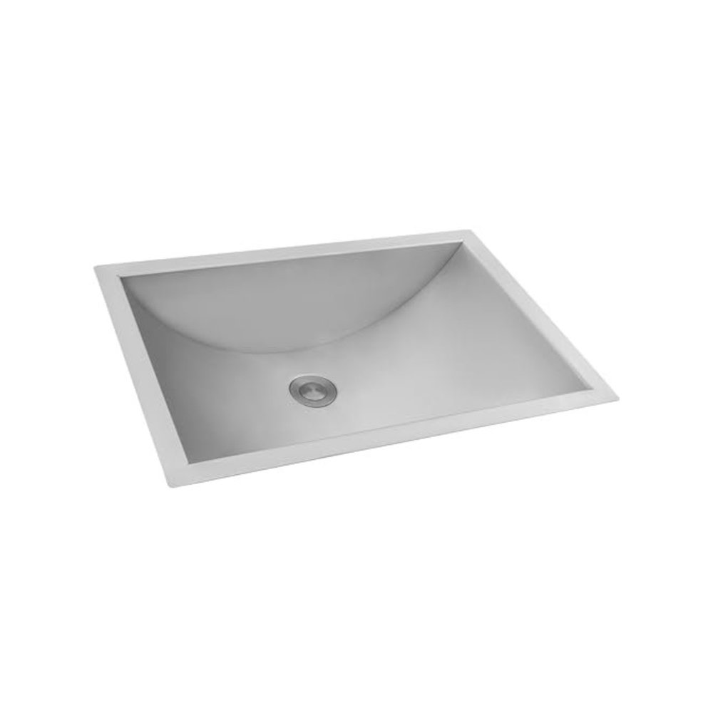 16 x 13 inch Brushed Stainless Steel Rectangular Bathroom Sink Undermount. Picture 1