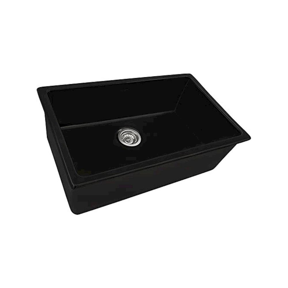 30-inch Fireclay Undermount / Drop-in Topmount Kitchen Sink Single Bowl. Picture 1