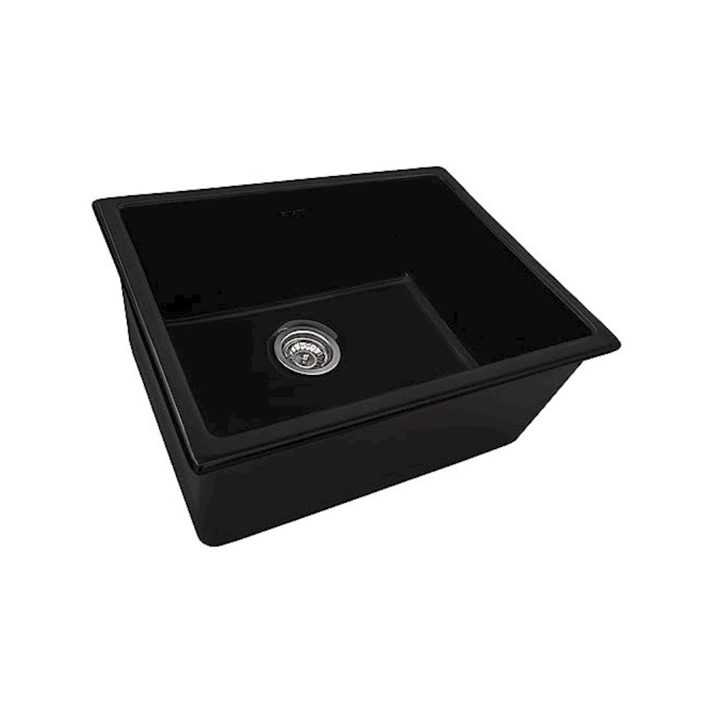 24-inch Fireclay Undermount / Drop-in Topmount Kitchen Sink Single Bowl. Picture 1
