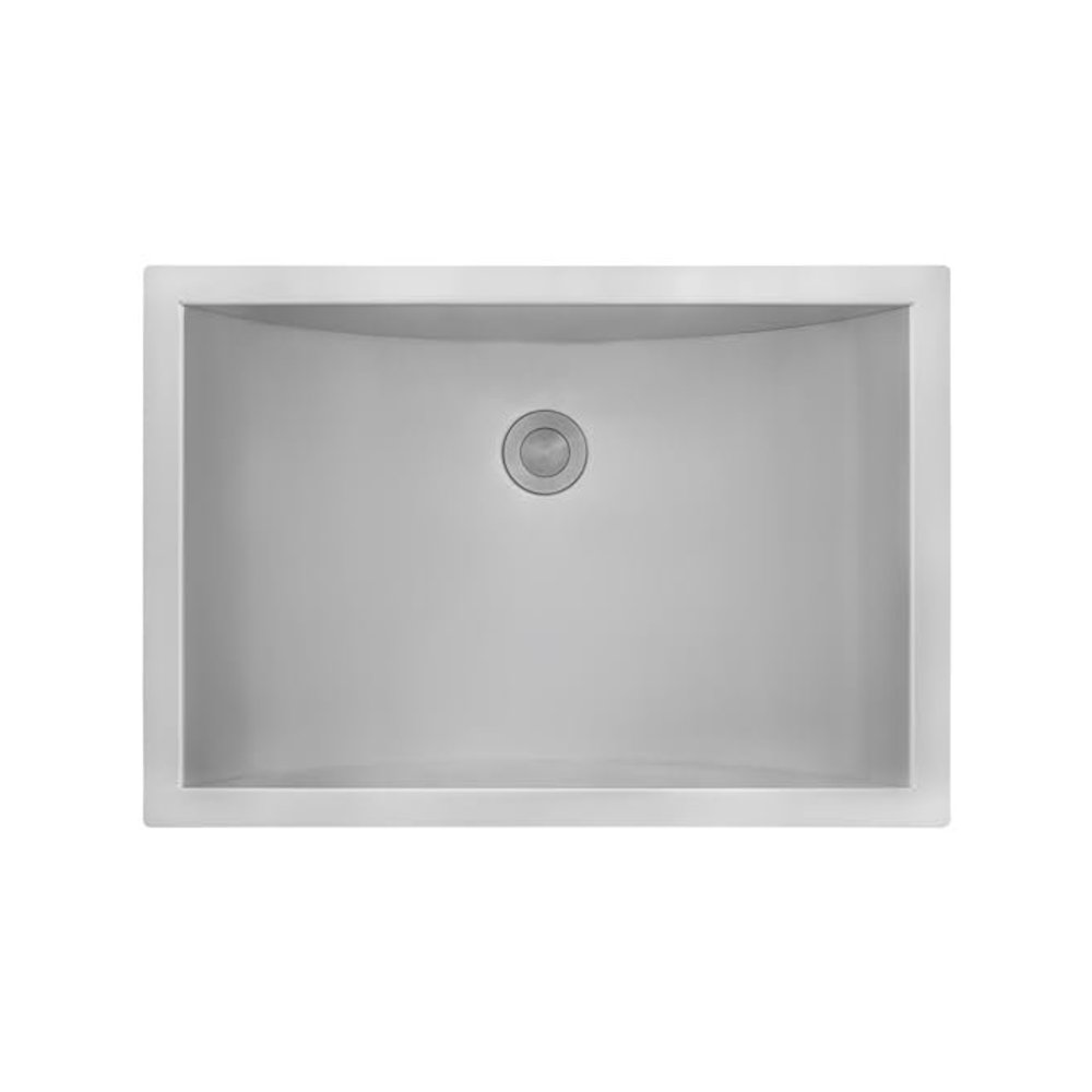 16 x 13 inch Brushed Stainless Steel Rectangular Bathroom Sink Undermount. Picture 4