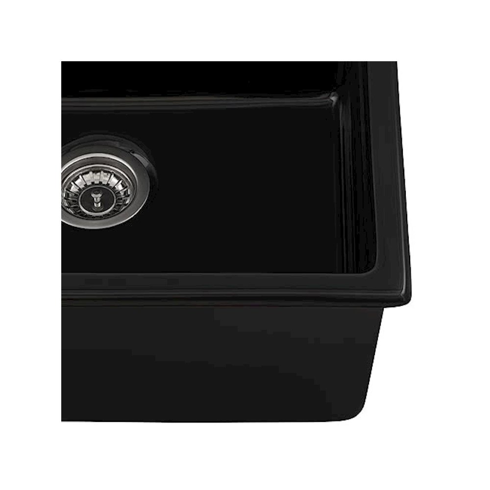 24-inch Fireclay Undermount / Drop-in Topmount Kitchen Sink Single Bowl. Picture 6