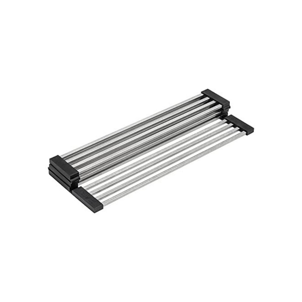 Ruvati Stainless Steel and Silicone Foldable Drying Rack for RVG1533 Farmhouse Workstation Sink - RVA1393. Picture 1