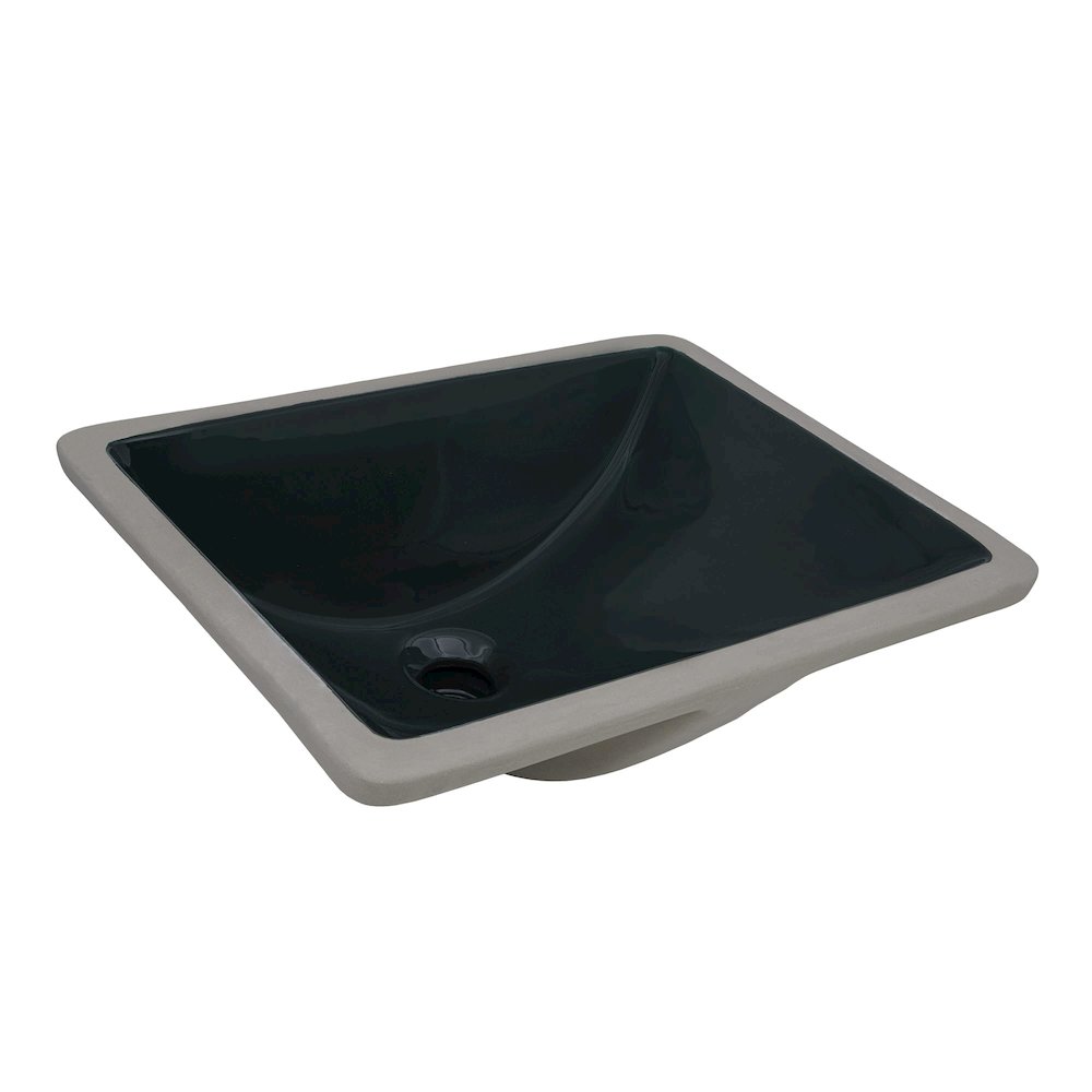 18 x 13 inch Undermount Bathroom Sink Emerald Green. Picture 2